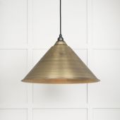 49499 From The Anvil Aged Brass Hockley Pendant Aged Brass