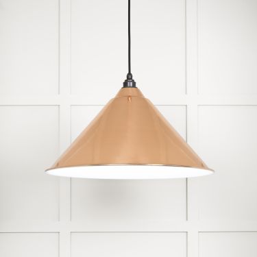 Click Here To Enlarge This Photo Of 49510 From The Anvil White Gloss Hockley Pendant in Copper Accent