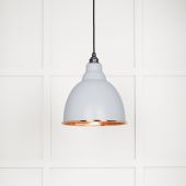 49500BI From The Anvil Hammered Copper Brindley Pendant in Birch Hammered Copper