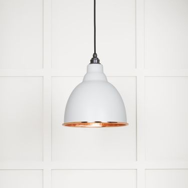 Click Here To Enlarge This Photo Of 49500F From The Anvil Hammered Copper Brindley Pendant in Flock Hammered Copper