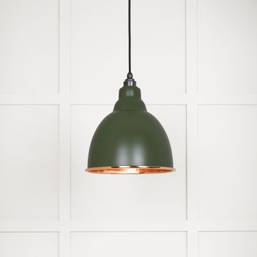 Click Here To Enlarge This Photo Of 49500H From The Anvil Hammered Copper Brindley Pendant in Heath Hammered Copper