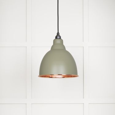 Click Here To Enlarge This Photo Of 49500STU From The Anvil Smooth Copper Brindley Pendant in Tump Smooth Copper