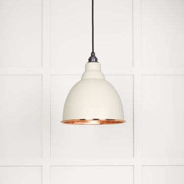 Click Here To Enlarge This Photo Of 49500TE From The Anvil Hammered Copper Brindley Pendant in Teasel Hammered Copper