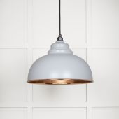49501SBI From The Anvil Smooth Copper Harborne Pendant in Birch Smooth Copper