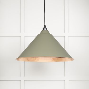 Click Here To Enlarge This Photo Of 49503STU From The Anvil Smooth Copper Hockley Pendant in Tump Smooth Copper