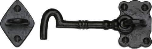 Click Here To Enlarge This Photo Of TC153 106 M.Marcus The Tudor Collection Cabin Hook 4" Black Iron