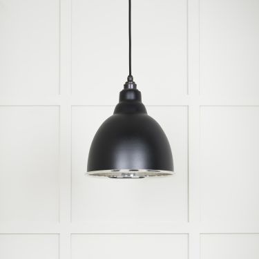 Click Here To Enlarge This Photo Of 49504EB From The Anvil Smooth Nickel Brindley Pendant in Elan Black Smooth Nickel