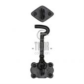 TC153 153 M.Marcus The Tudor Collection Cabin Hook 6" Black Iron
