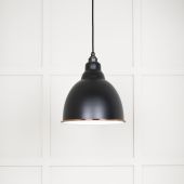 49507EB From The Anvil White Gloss Brindley Pendant in Elan Black Accent