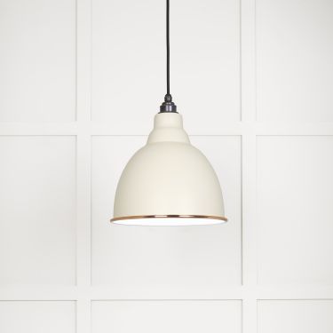 Click Here To Enlarge This Photo Of 49507TE From The Anvil White Gloss Brindley Pendant in Teasel Accent