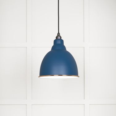 Click Here To Enlarge This Photo Of 49507U From The Anvil White Gloss Brindley Pendant in Upstream Accent