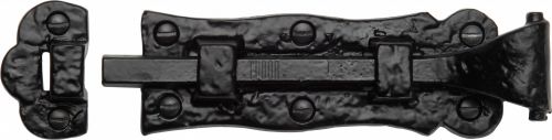 Click Here To Enlarge This Photo Of TC165 125 M.Marcus The Tudor Collection Door Bolt Straight 6" Black Iron