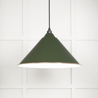 Click Here To Enlarge This Photo Of 49510H From The Anvil White Gloss Hockley Pendant in Heath Accent