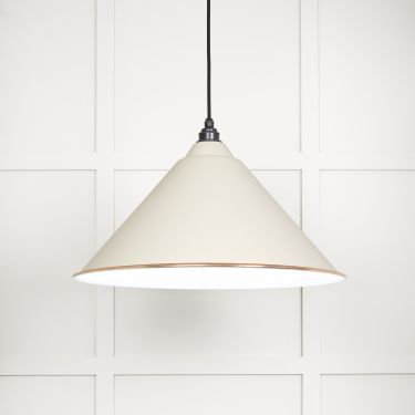 Click Here To Enlarge This Photo Of 49510TE From The Anvil White Gloss Hockley Pendant in Teasel Accent