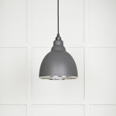 49511BL From The Anvil Hammered Nickel Brindley Pendant in Bluff Hammered Nickel