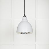 49511F From The Anvil Hammered Nickel Brindley Pendant in Flock Hammered Nickel