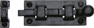 TC168 76 M.Marcus The Tudor Collection Door Bolt Straight 3" Black Iron