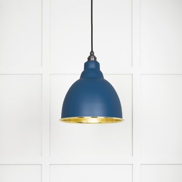 Click Here To Enlarge This Photo Of 49517U From The Anvil Hammered Brass Brindley Pendant in Upstream Hammered Brass