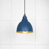 49517U From The Anvil Hammered Brass Brindley Pendant in Upstream Hammered Brass
