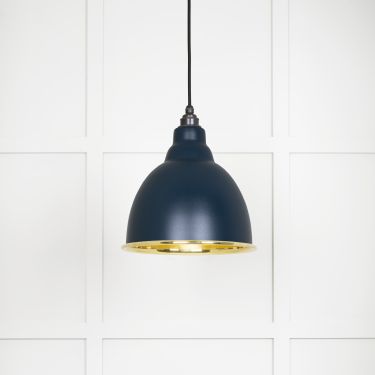 Click Here To Enlarge This Photo Of 49518DU From The Anvil Smooth Brass Brindley Pendant in Dusk Smooth Brass