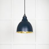 49518DU From The Anvil Smooth Brass Brindley Pendant in Dusk Smooth Brass