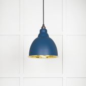 49518U From The Anvil Smooth Brass Brindley Pendant in Upstream Smooth Brass