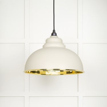 Click Here To Enlarge This Photo Of 49522TE From The Anvil Smooth Brass Harborne Pendant in Teasel Smooth Brass