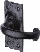 TC315 M.Marcus The Tudor Collection Door Handle Lever Latch Colonial Design Black Iron