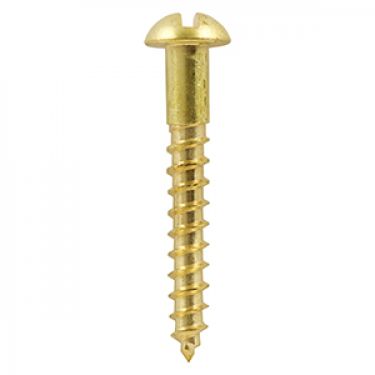 Click Here To Enlarge This Photo Of TIMCO Solid Brass Round Head Woodscrews