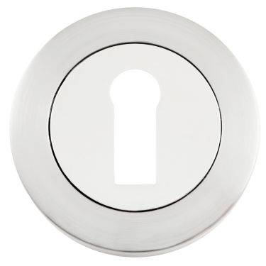 Click Here To Enlarge This Photo Of Eclipse 62361 Satin Chrome Standard Key Escutcheon (Freestyle Range)