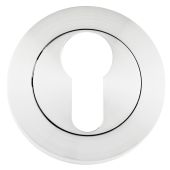 Eclipse 62363 Satin Chrome Euro Profile Escutcheon (Freestyle Range)