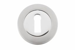 Eclipse 62561 Polished/Satin Chrome Standard Key Escutcheon (Freestyle Range)