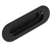 FPH1001MB - Carlisle Brass Eurospec Oval Flush Pull 120mm x 41mm Matt Black