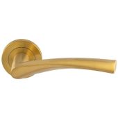 SWL1121SPVD - Carlisle Brass Eurospec 'Breeze' Designer Lever on Round Rose (G304) Satin Brass PVD