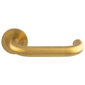 SWL1190SPVD - Carlisle Brass Eurospec 'Nera' Safety Lever on Round Rose (G304) Satin Brass PVD