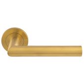 SWL1192SPVD - Carlisle Brass Eurospec 'Treviri' Designer Lever on Round Rose (G304) Satin Brass PVD