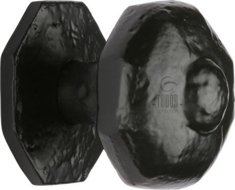 Click Here To Enlarge This Photo Of TC350 M.Marcus The Tudor Collection Octagon Centre Door Knob Black Iron