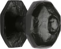 TC350 M.Marcus The Tudor Collection Octagon Centre Door Knob Black Iron