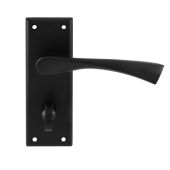 SZR023MB - Carlisle Brass Serozzetta 'Venti' Lever on Bathroom Backplate - Matt Black