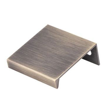 Click Here To Enlarge This Photo Of FTD302AAB - Carlisle Brass Fingertip Design 40mm Squared Edge Pull - Antique Brass