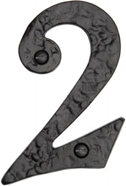 Click Here To Enlarge This Photo Of TC355 2 M.Marcus The Tudor Collection Numeral 2 - 4" Black Iron