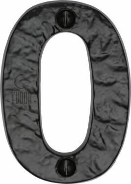Click Here To Enlarge This Photo Of TC356 0 M.Marcus The Tudor Collection Numeral 0 - 3" Black Iron