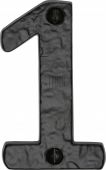 TC356 1 M.Marcus The Tudor Collection Numeral 1 - 3" Black Iron