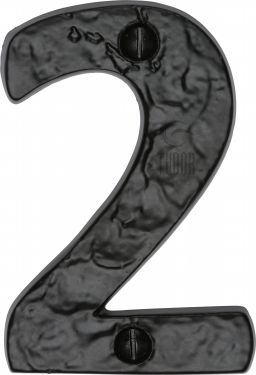 Click Here To Enlarge This Photo Of TC356 2 M.Marcus The Tudor Collection Numeral 2 - 3" Black Iron