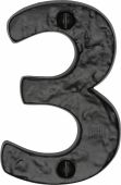 TC356 3 M.Marcus The Tudor Collection Numeral 3 - 3" Black Iron