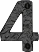 TC356 4 M.Marcus The Tudor Collection Numeral 4 - 3" Black Iron