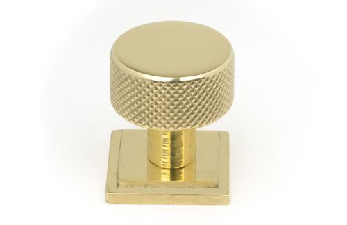 Click Here To Enlarge This Photo Of 46824 From the Anvil Polished Brass Brompton Cabinet Knob - 25mm (Square)
