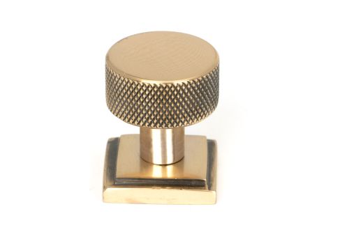 Click Here To Enlarge This Photo Of 46833 From the Anvil Polished Bronze Brompton Cabinet Knob - 25mm (Square)