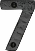 TC356 7 M.Marcus The Tudor Collection Numeral 7 - 3" Black Iron