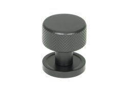 46838 From the Anvil Matt Black Brompton Cabinet Knob - 25mm (Plain)